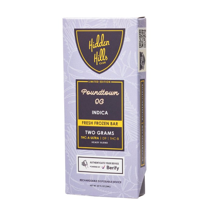 Poundtown OG - Hidden Hills Fresh Frozen Bar Disposable 2G