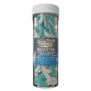 Blue Razz - Mellow Fellow Delta-9 Gummy Rings 800MG