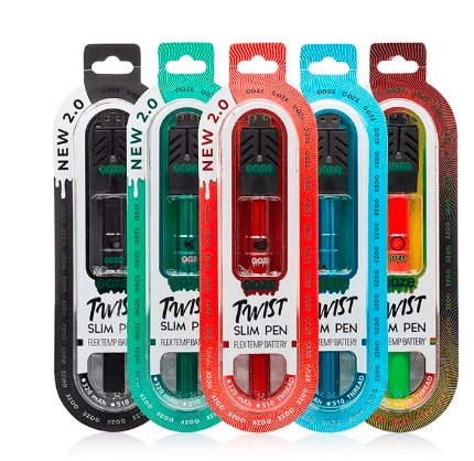 Ooze Twist SLIM Pen 2.0 Vaporizer Battery