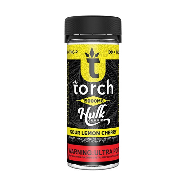 Sour Lemon Cherry - Torch Hulk Live Resin Gummies 15000MG