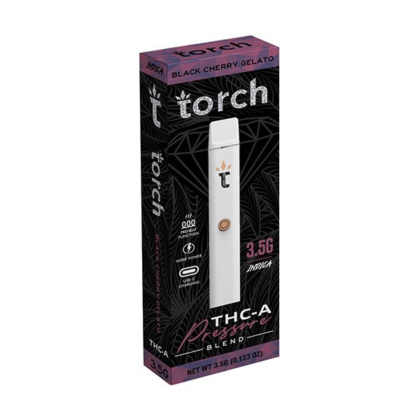 Black Cherry Gelato - Torch THC-A Pressure Blend Disposable Vape 3.5G