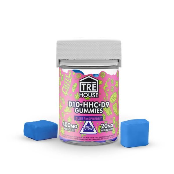 Blue Raspberry - Tre House Delta-10 HHC Gummies 400MG