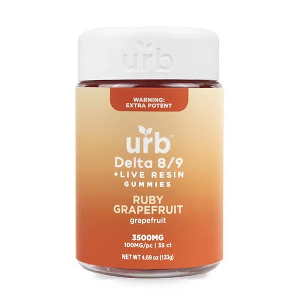 Ruby Grapefruit - Urb D8/D9 THC Gummies 3500MG