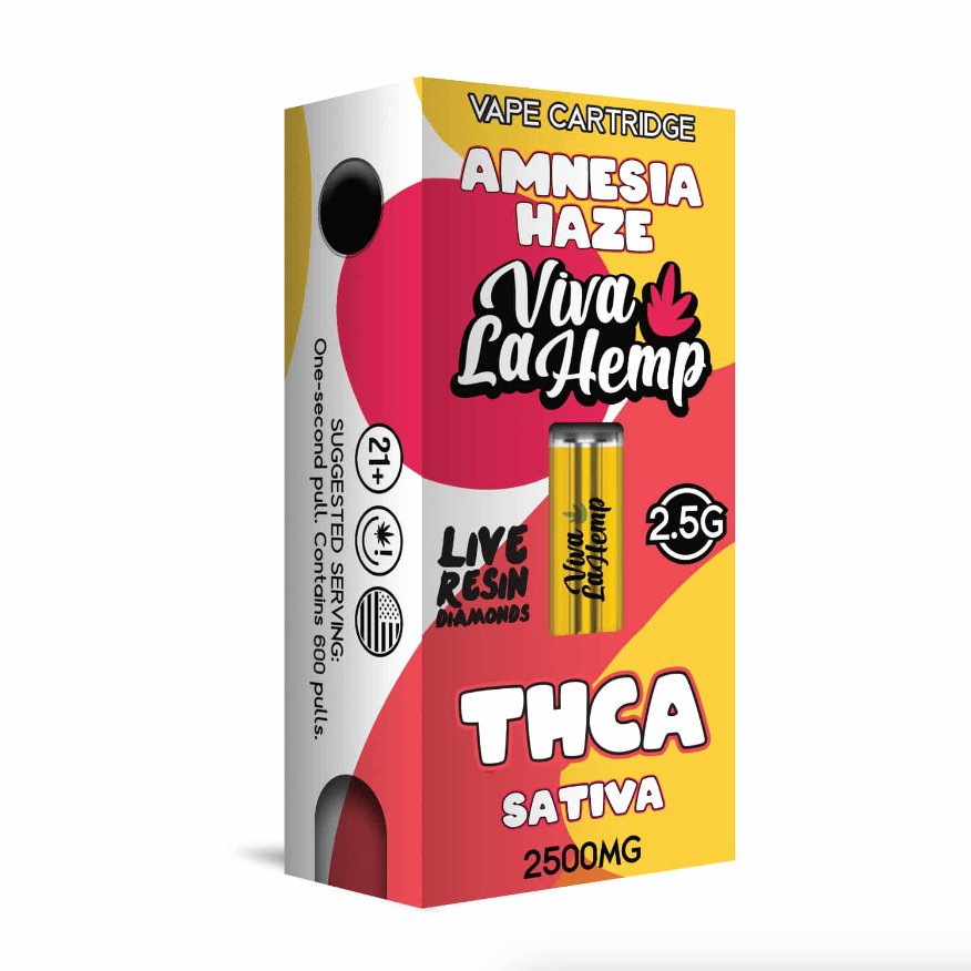Amnesia Haze - Viva La Hemp Live Resin Diamonds Cart